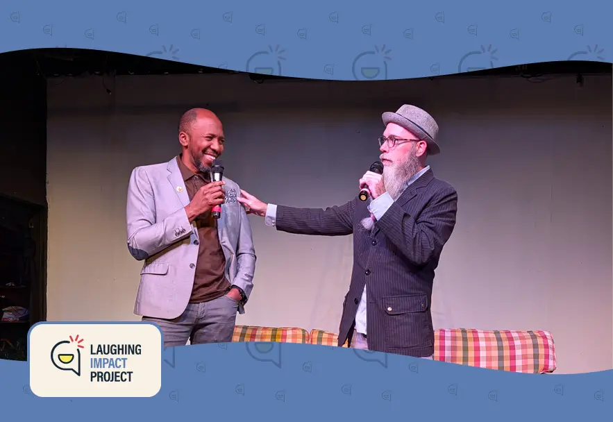 Co-hosts Christopher Davis and Matt Davis at inaugural Sunday Service
